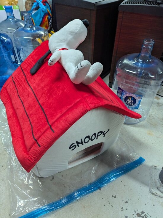 miniso Other - Rare Miniso Snoopy Dog House Bed Pet  Red Roof Large Cat Plush Doghouse With Tag